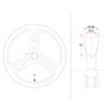20 inch 451 rim brake tri spoke wheels V Brake - Triaero
