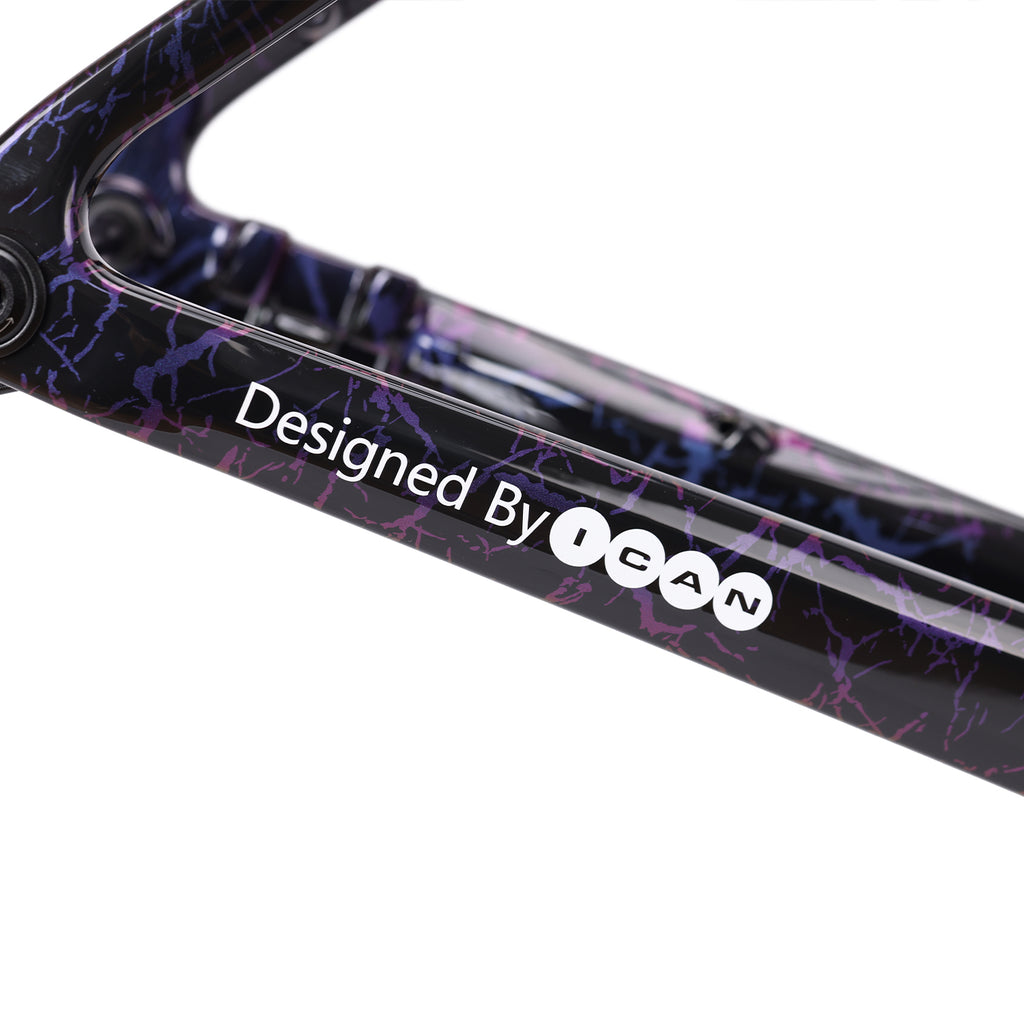 ICAN Graro gravel frame uci approval  fork without bolts 0mm offset seat post TRIAERO